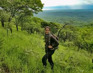 Adrienne Chitayat in the Mahale Mountains National Park