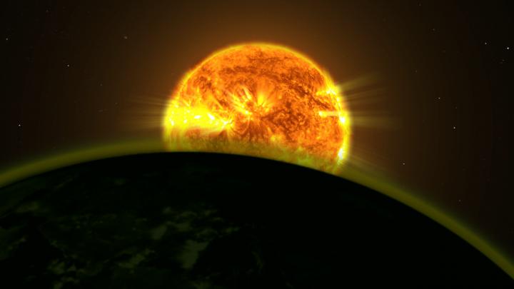 Illustration of Star and Exoplanet