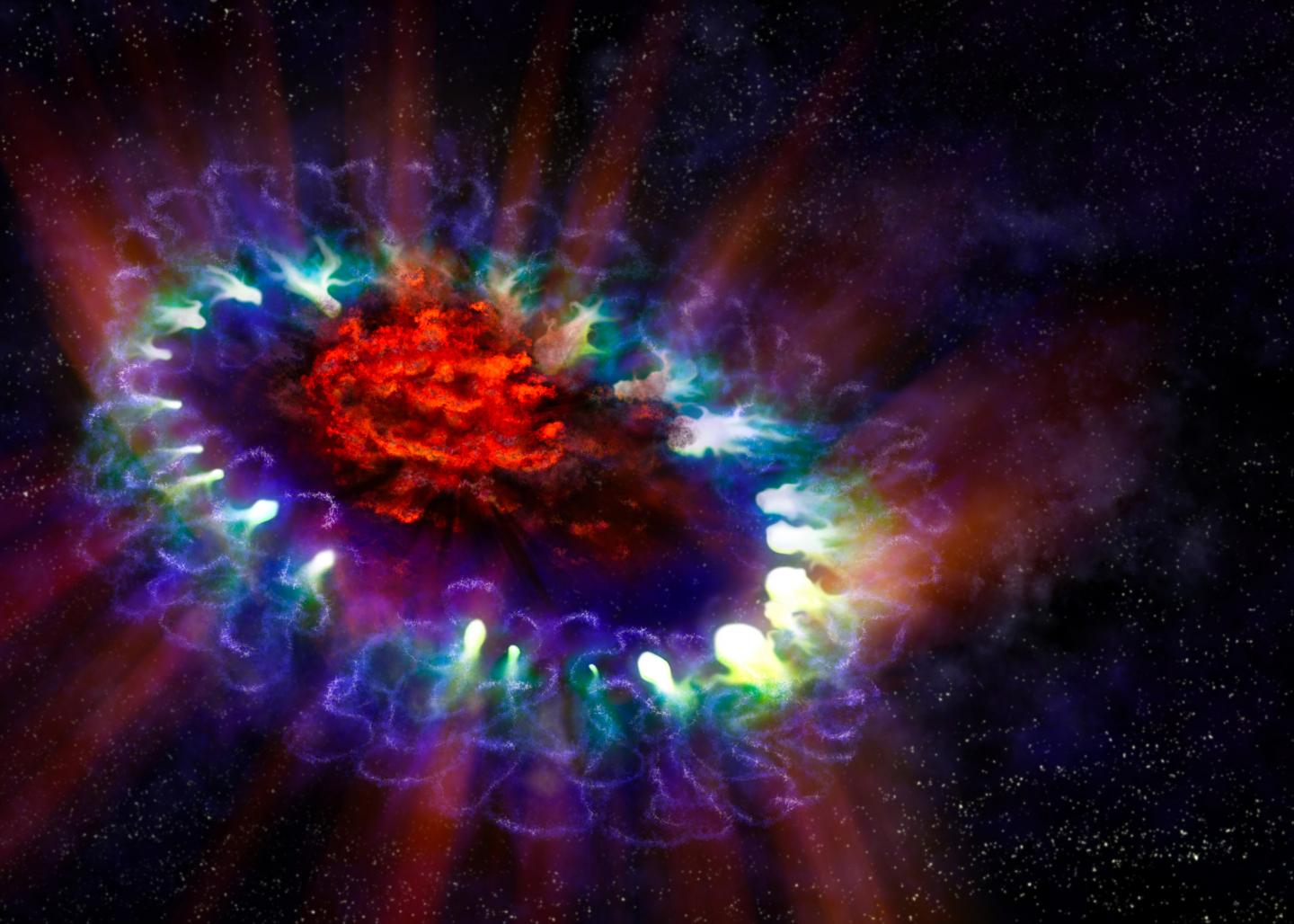 Artisitic Impression of Supernova 1987A