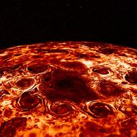 Polar storms on Jupiter