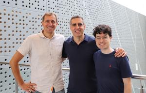 Researchers Lucas Pontel, Manel Esteller and Carlos García-Prieto, of the Josep Carreras Leukaemia Research Institute, co-authors of the study