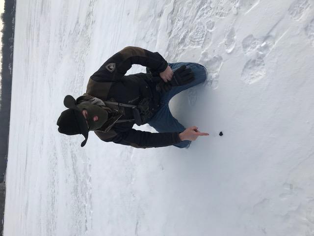 Robert Ward with meteorite