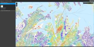 Map of canopy cover in Sydney