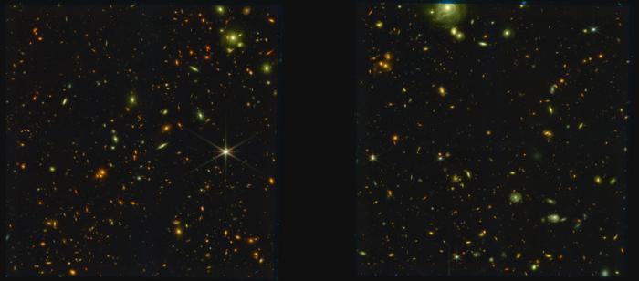 JWST imaging of star-forming protocluster