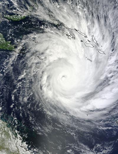 NASA MODIS Image of Cyclone Yasi