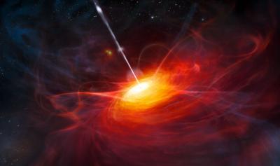 Artist's Rendering of the Most Distant Quasar