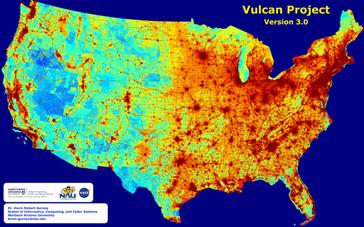 Vulcan Project emissions data