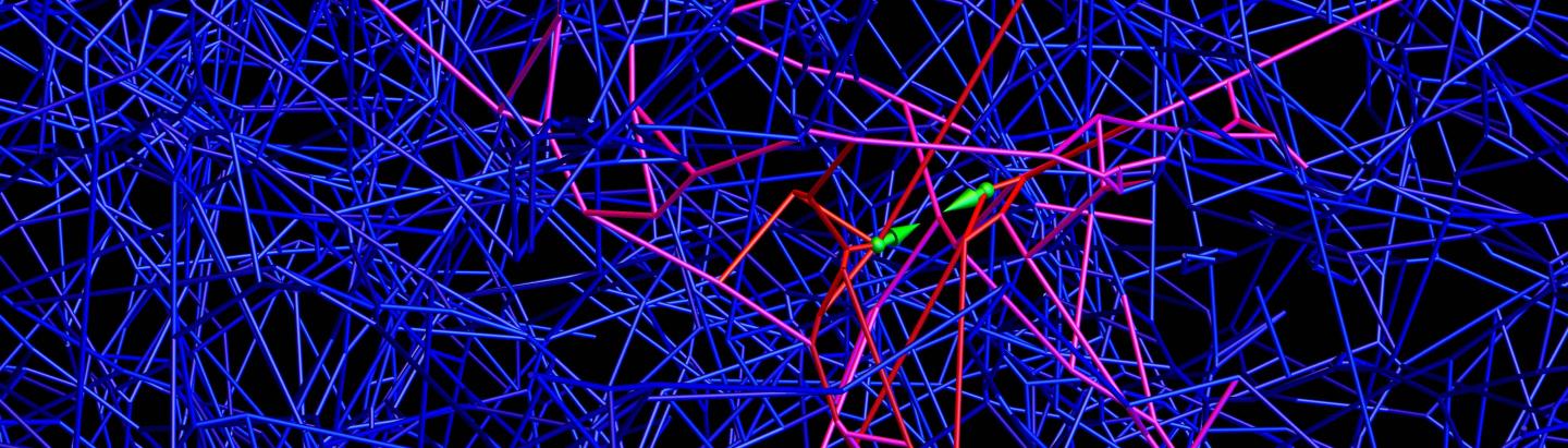 Model of Cells Feeling Their Way Through Extracellular Matrix