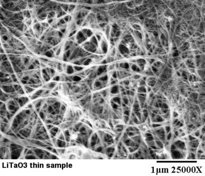 NIST Laser-Based Method Cleans Up Grubby Nanotubes (before)