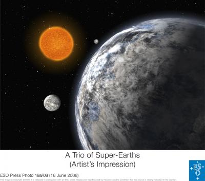 A Trio of Super-Earths