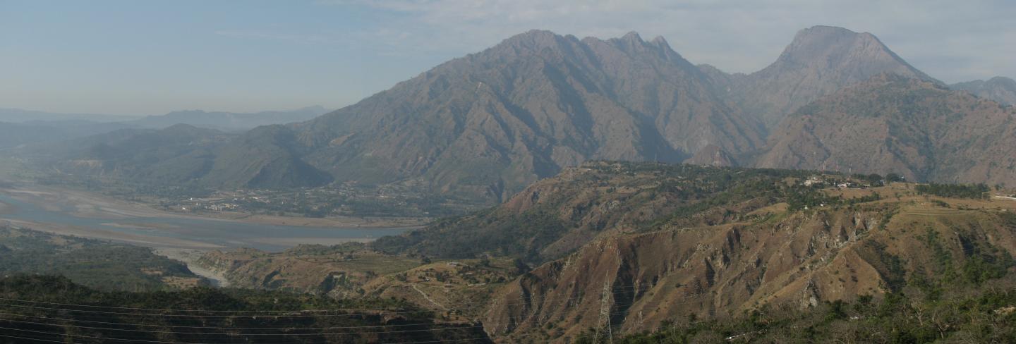 Panorama of Riasi Fault System