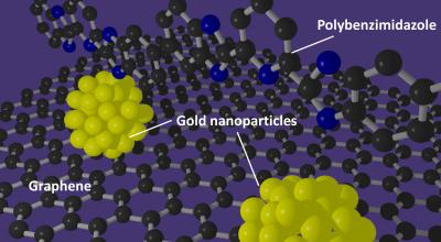 Polymer-Wrapped Gold Nanoparticles on Graphene