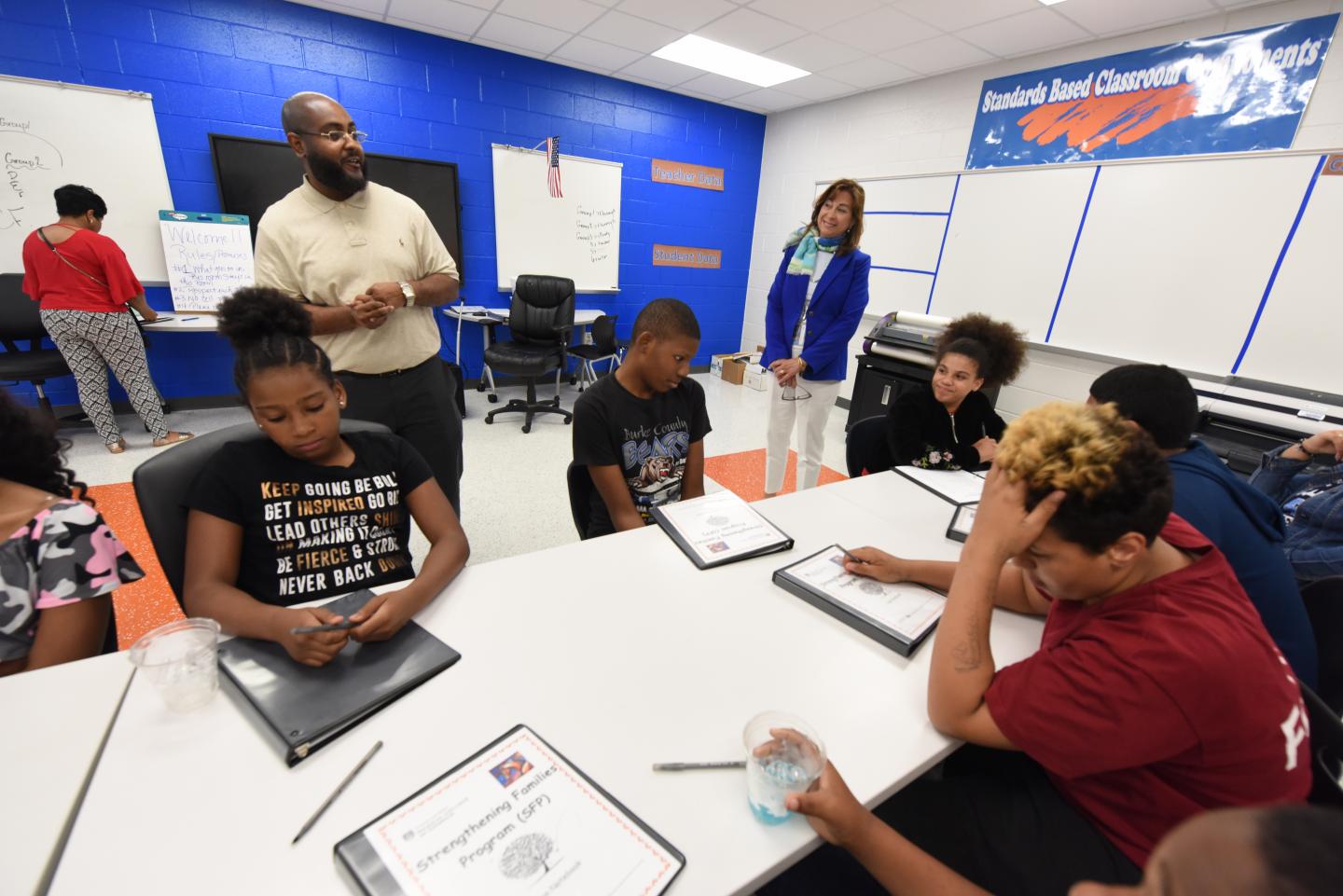 Dr. Martha Tingen and Her Team at the Murphey Middle School (1 of 3)