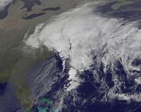 GOES-12 Image of the Former Ida now Coastal Low's Clouds