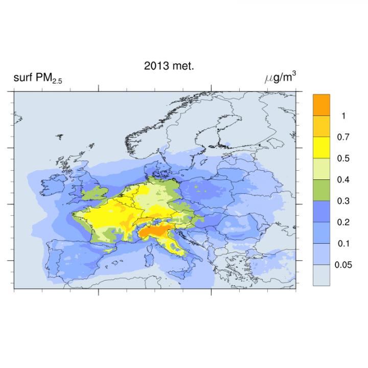 Concentration of Fine Particulate Matter Due to Excess NOx Emissions