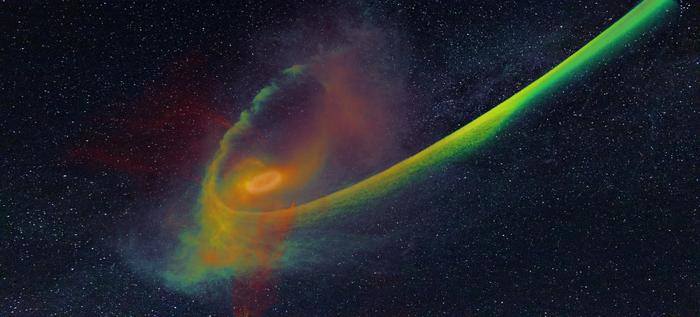 Black Hole Devouring  a Star