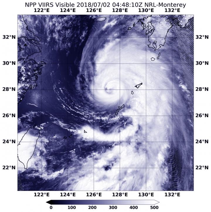 Suomi NPP Image of Prapiroon