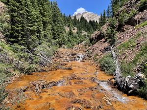 iron oxides Upper East Mancos River Colorado