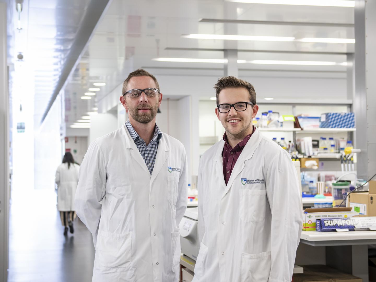 Associate Professor Grant Dewson and Mr Jonathan Bernardini, Walter and Eliza Hall Institute