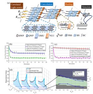 Figure | The structure of the correlated optical convolutional neural network and its performance.