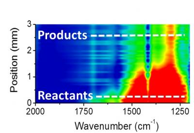 IR Spectroscopy in Flow Microreactor