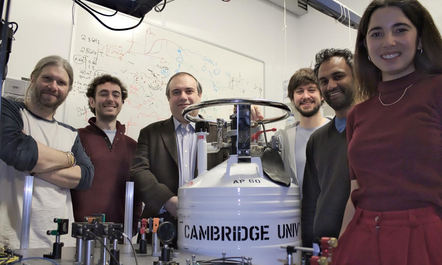 Cambridge Research Team in the Laboratory