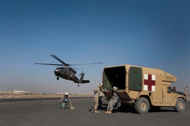 US Military Helicopter in Afghanistan