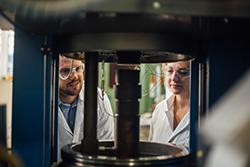 Ph.D. Researchers Nick Weston and Lyndsey Benson