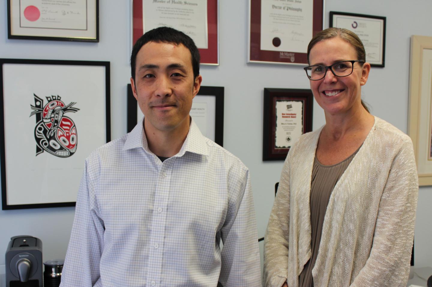 Tasuku Terada and Mary Forhan, 	University of Alberta