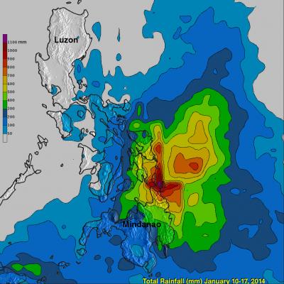 TRMM Rainfall Totals Over the Phillipines