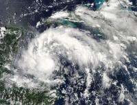 NASA Visible Image of Tropical Storm Karl