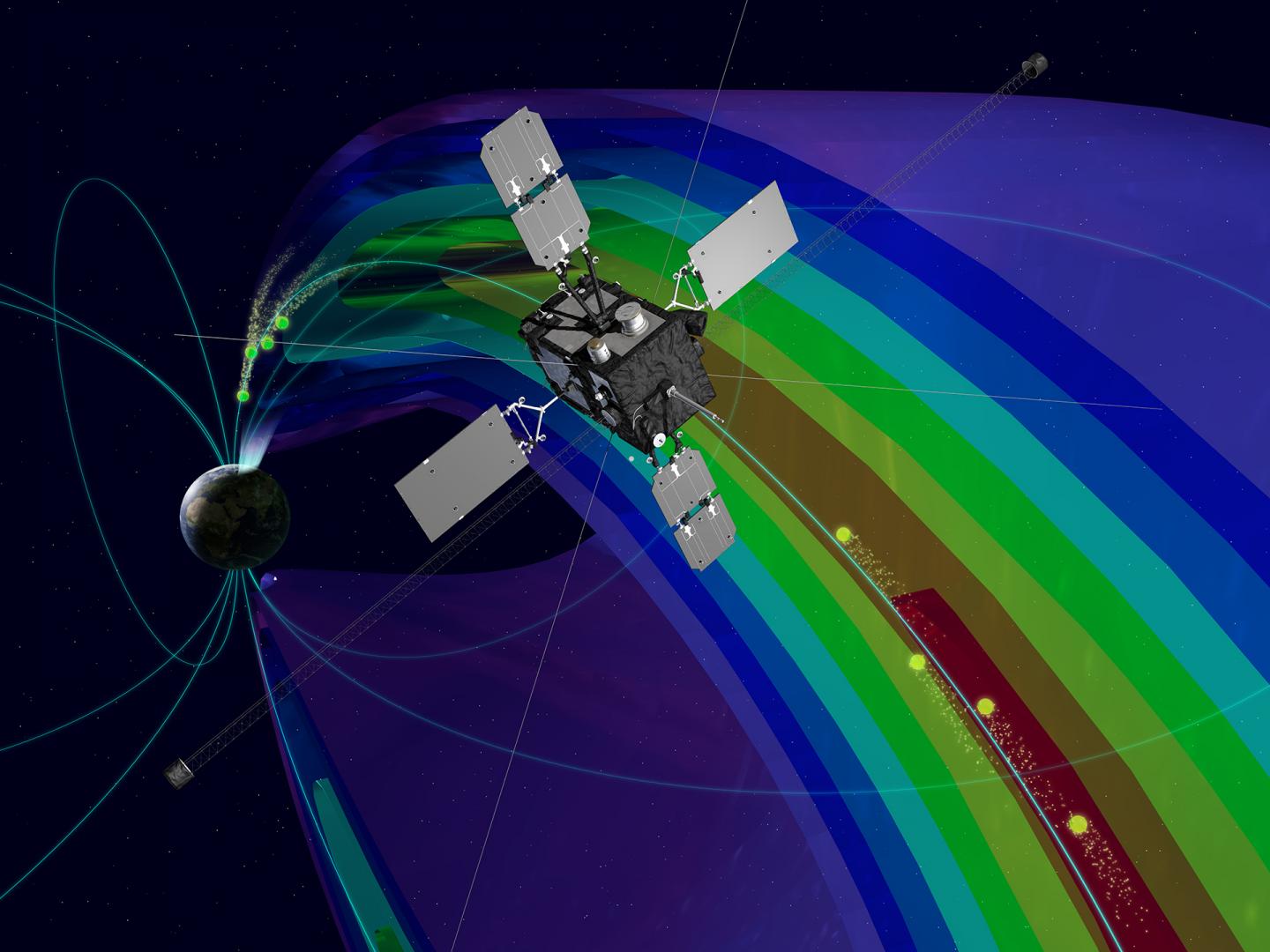 Electrons accelerated from very high altitudes