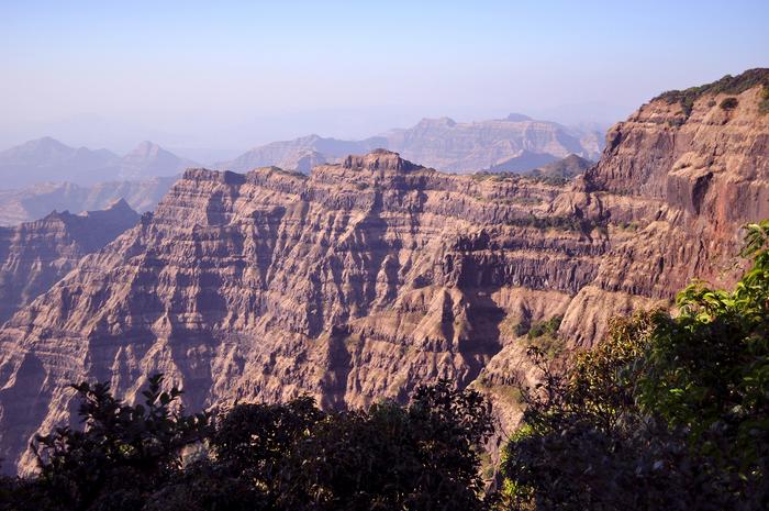 Thick basaltic rock sequences of the West Indian Deccan Trap volcanic rocks