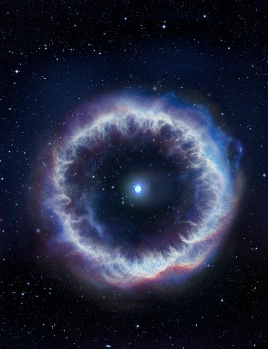 An artistic representation of a magnetar