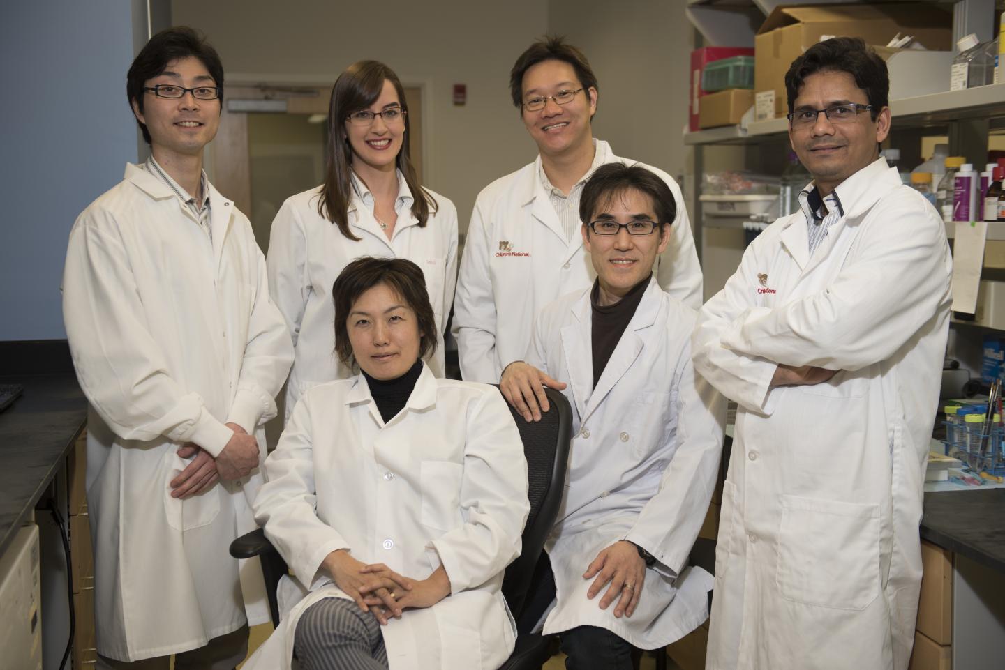 Kazue Hashimoto-Torii, Ph.D., and Her Laboratory Team