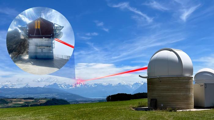 Data transmission by laser from Jungfraujoch to Zimmerwald