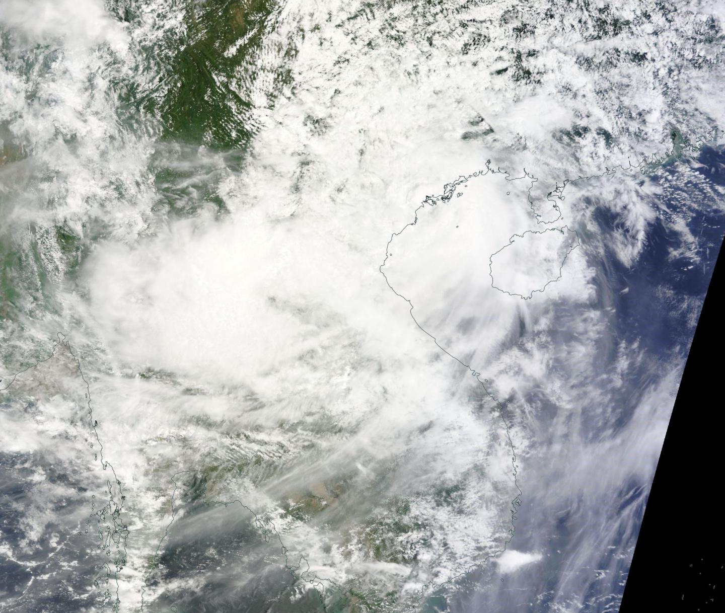 NASA's Terra Satellite Sees Tropical Storm Dianmu Over Vietnam