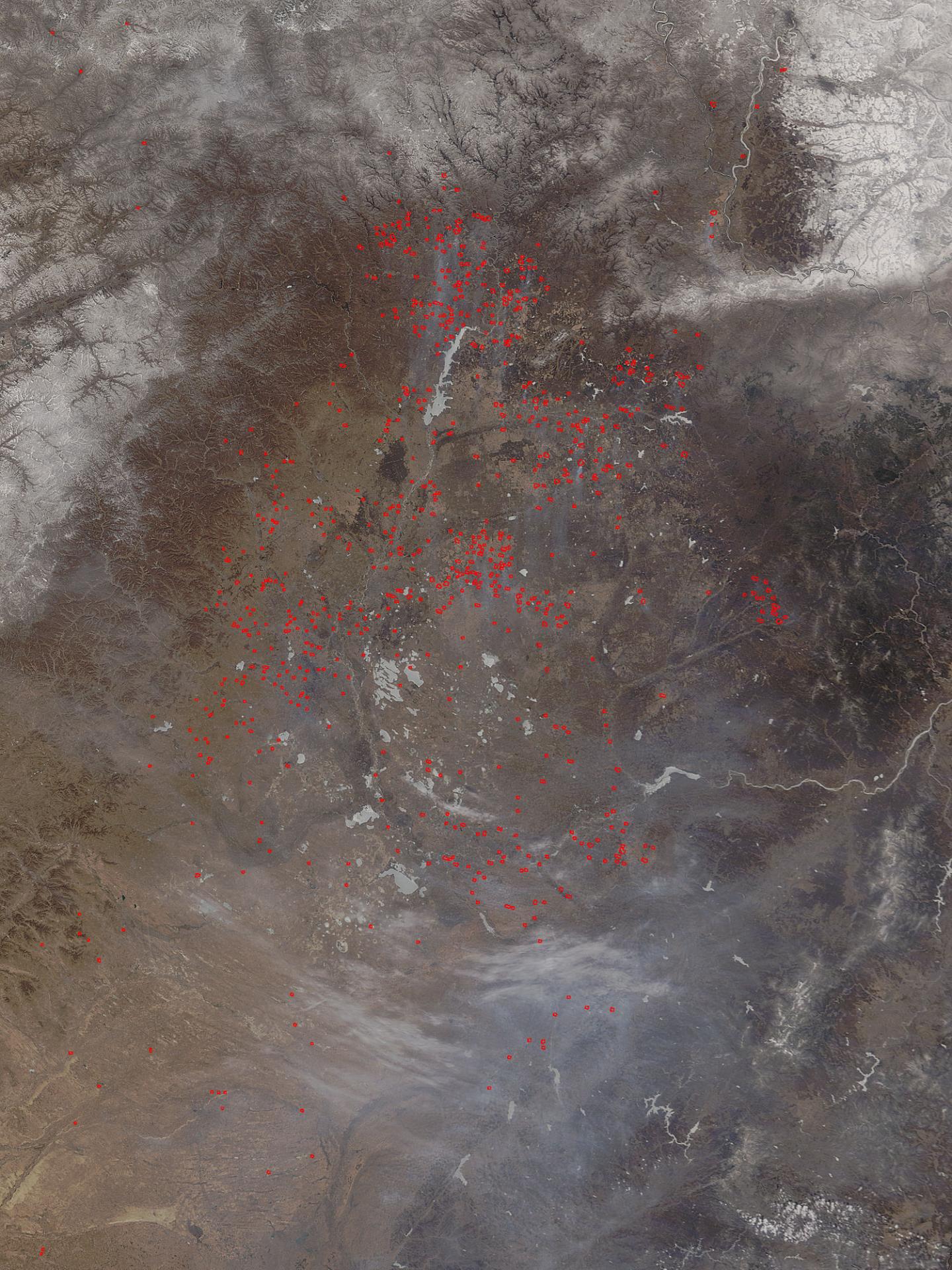 Fires in Northeastern China