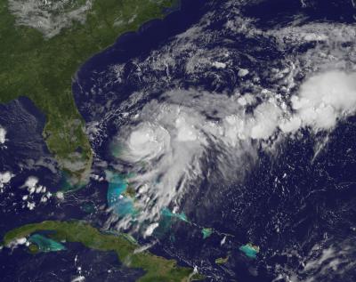 GOES-13 Sees Tropical Storm Bret