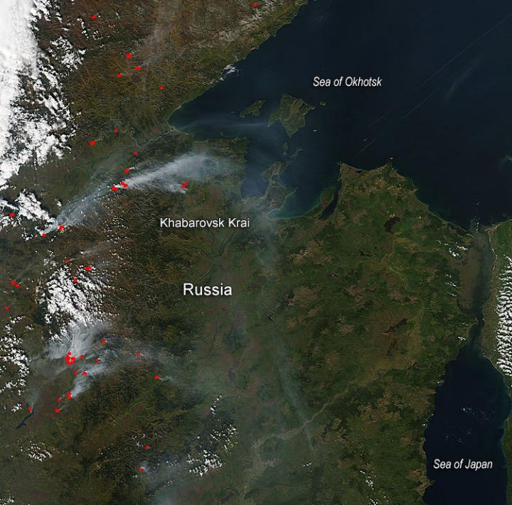 Fires in Far Eastern Russia