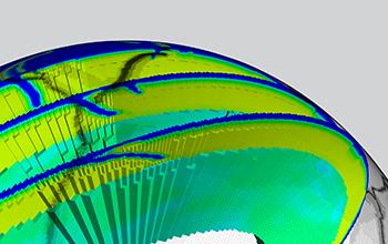 Image from a Global Simulation of Earth's Mantle Convection