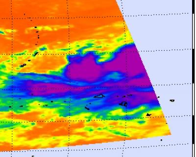 Infrared Look at Melor's Icy Thunderstorms
