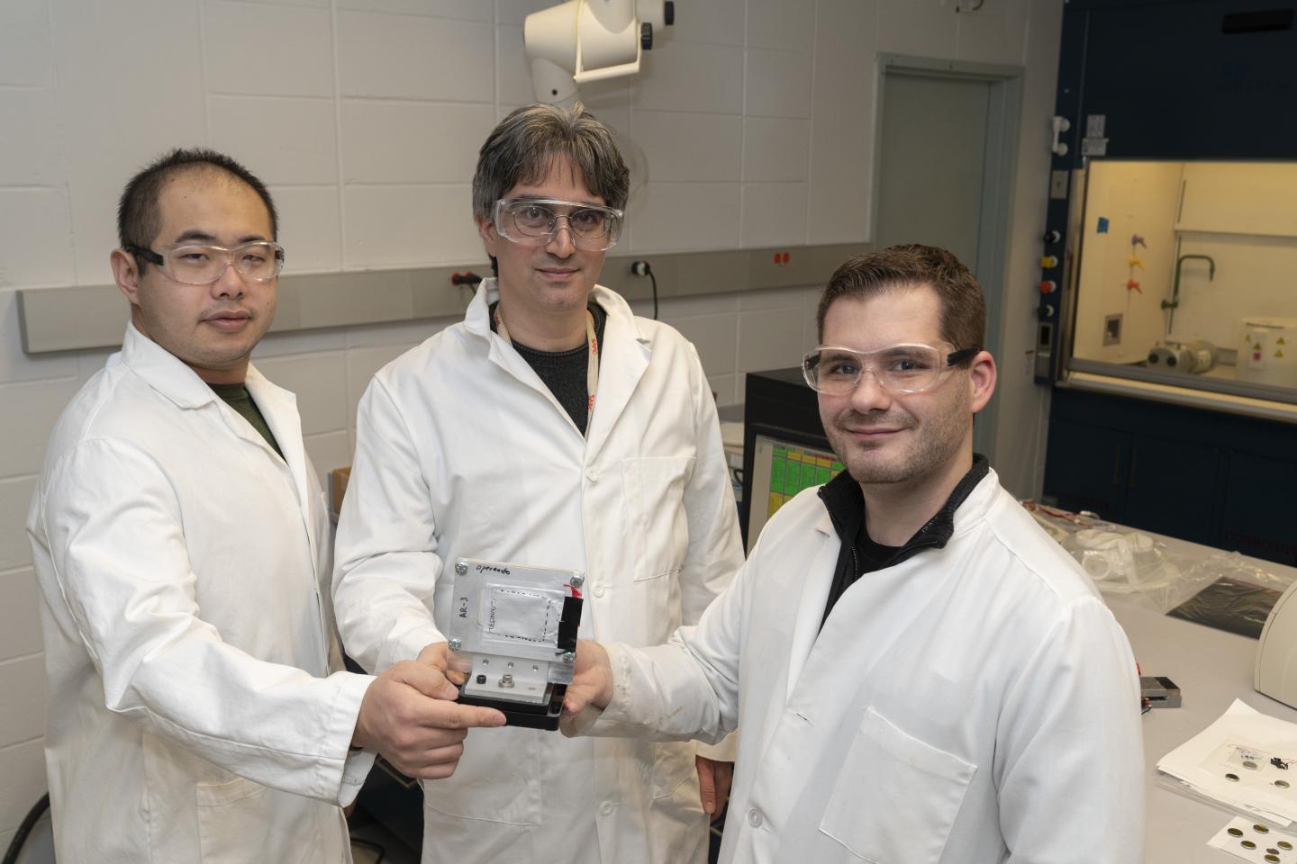 Brookhaven lithium-metal battery study team