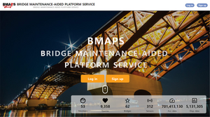 BMAPS(Bridge Maintenance Aided Platform Service) platform screen.