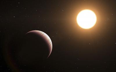 Illustration of the Exoplanet Tau Bootis