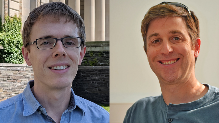 Andrew Musser (left) and Yoav Green, the 2021 winners of the JCP Best Paper by an Emerging Investigator Awards