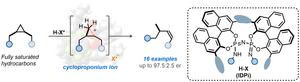 Confined chiral Brønsted acids are used to convert cyclopropanes