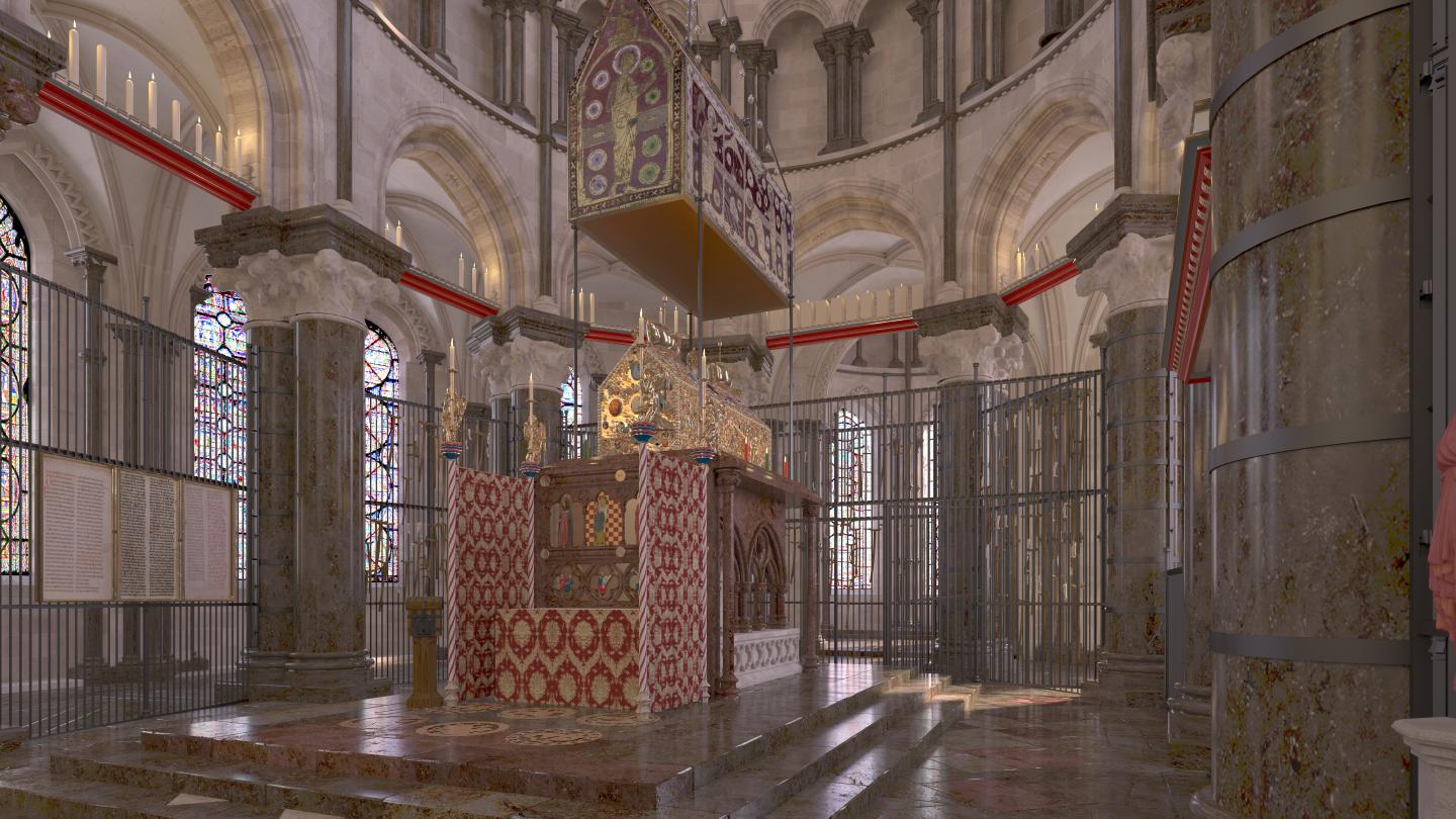 CGI Reconstruction of Thomas Beckets Shrine