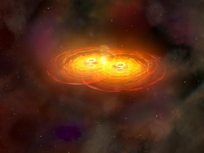 Black holes merging