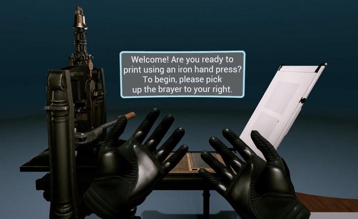 19th-century Printing Press Experience VR